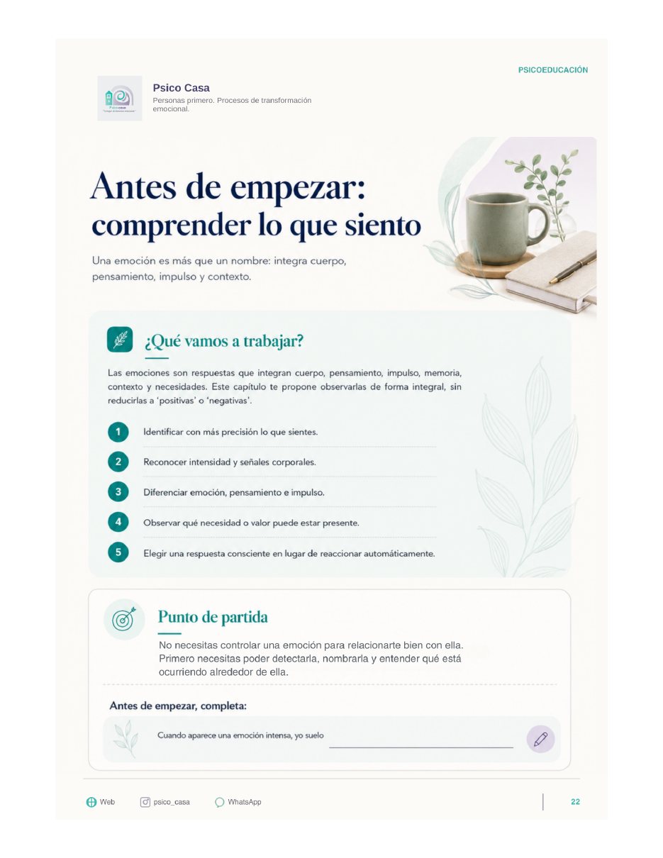 Página de muestra: rueda de emociones