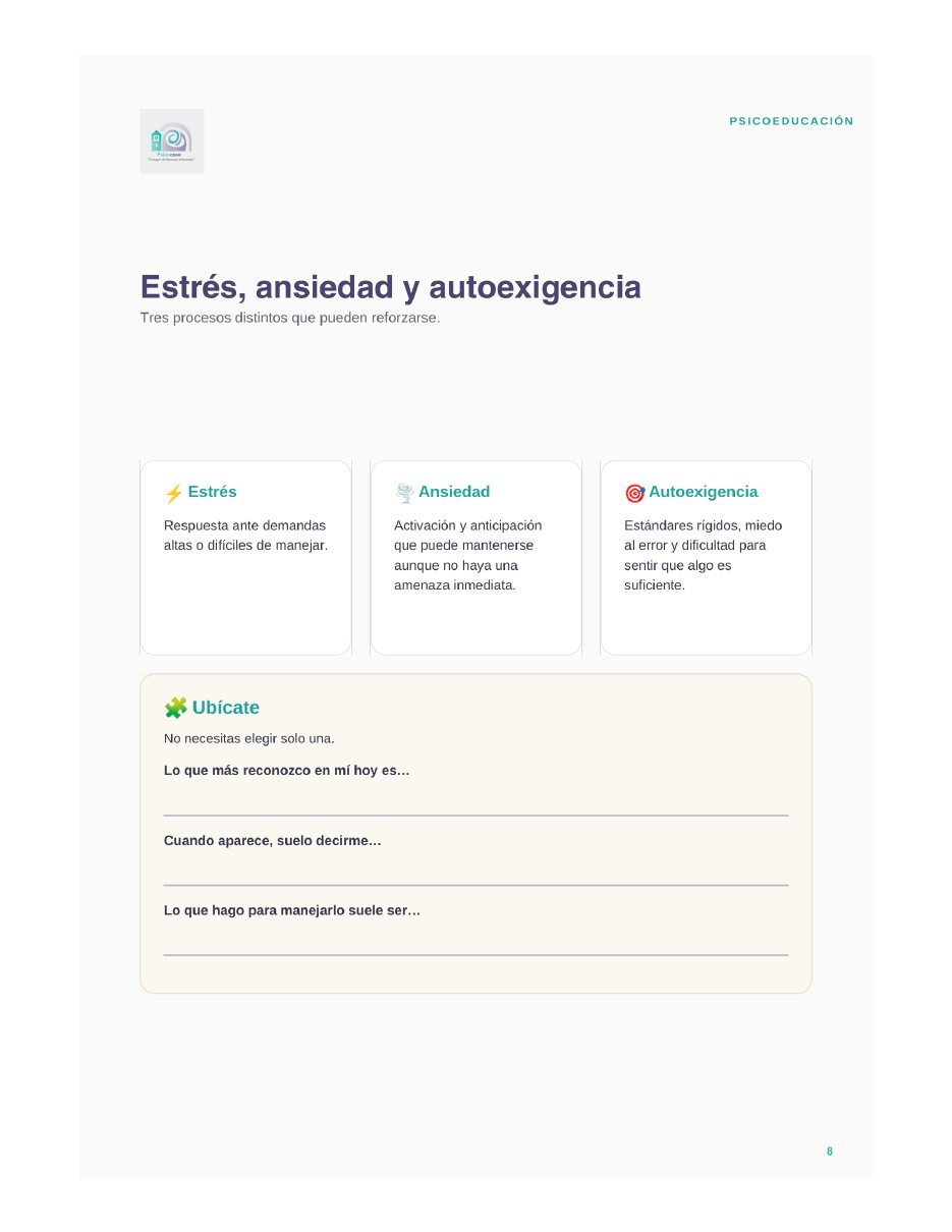 Página de muestra: ventana de tolerancia